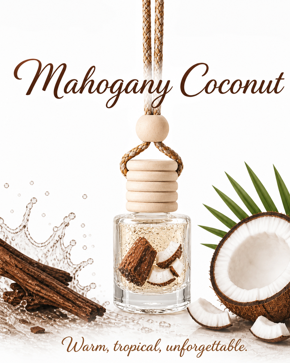 Mahogany Coconut – Car Diffuser