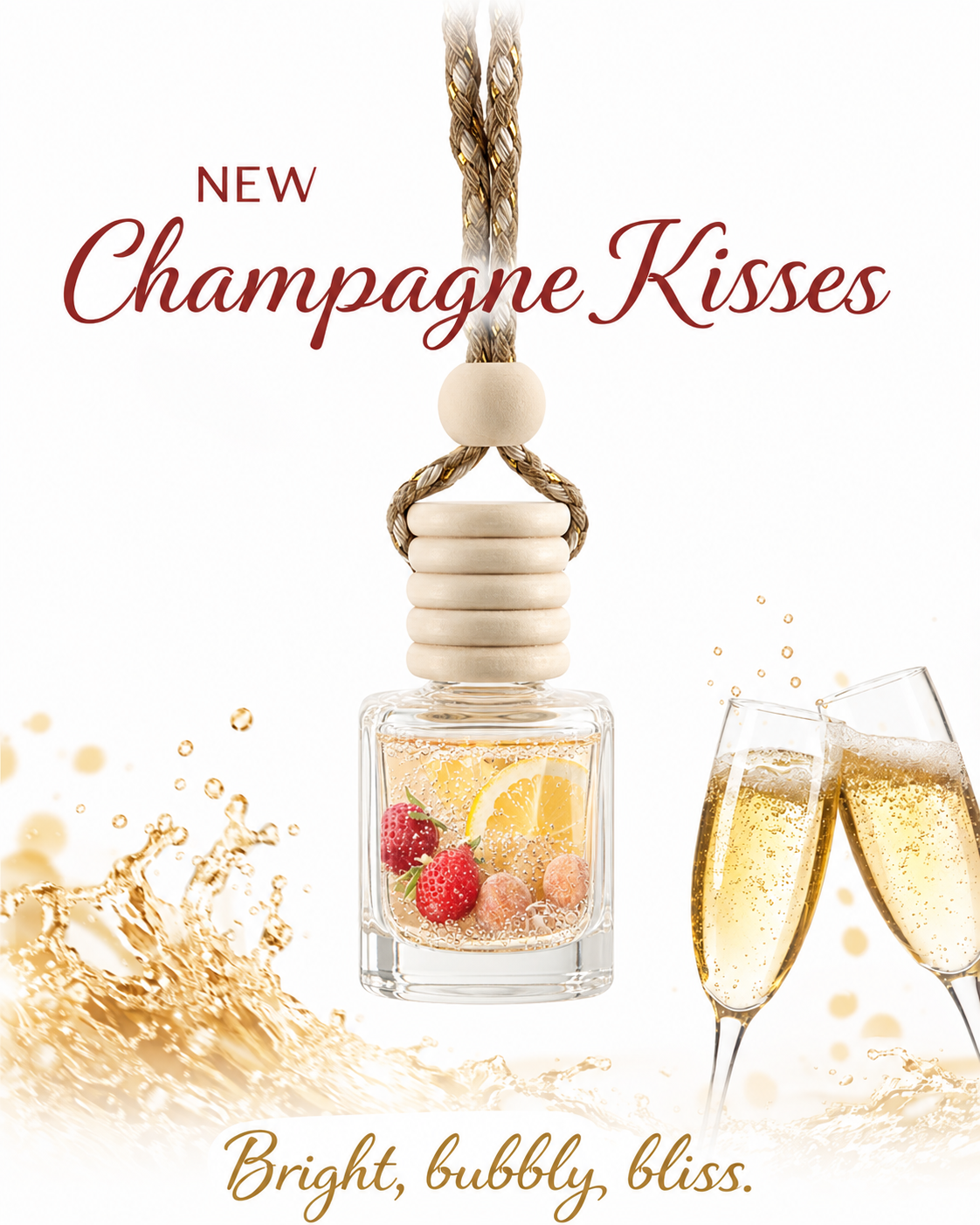 Champagne Kisses – Car Diffuser