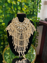 Load image into Gallery viewer, Waterfall Pearl Statement Necklace
