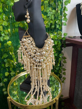 Load image into Gallery viewer, Waterfall Pearl Statement Necklace

